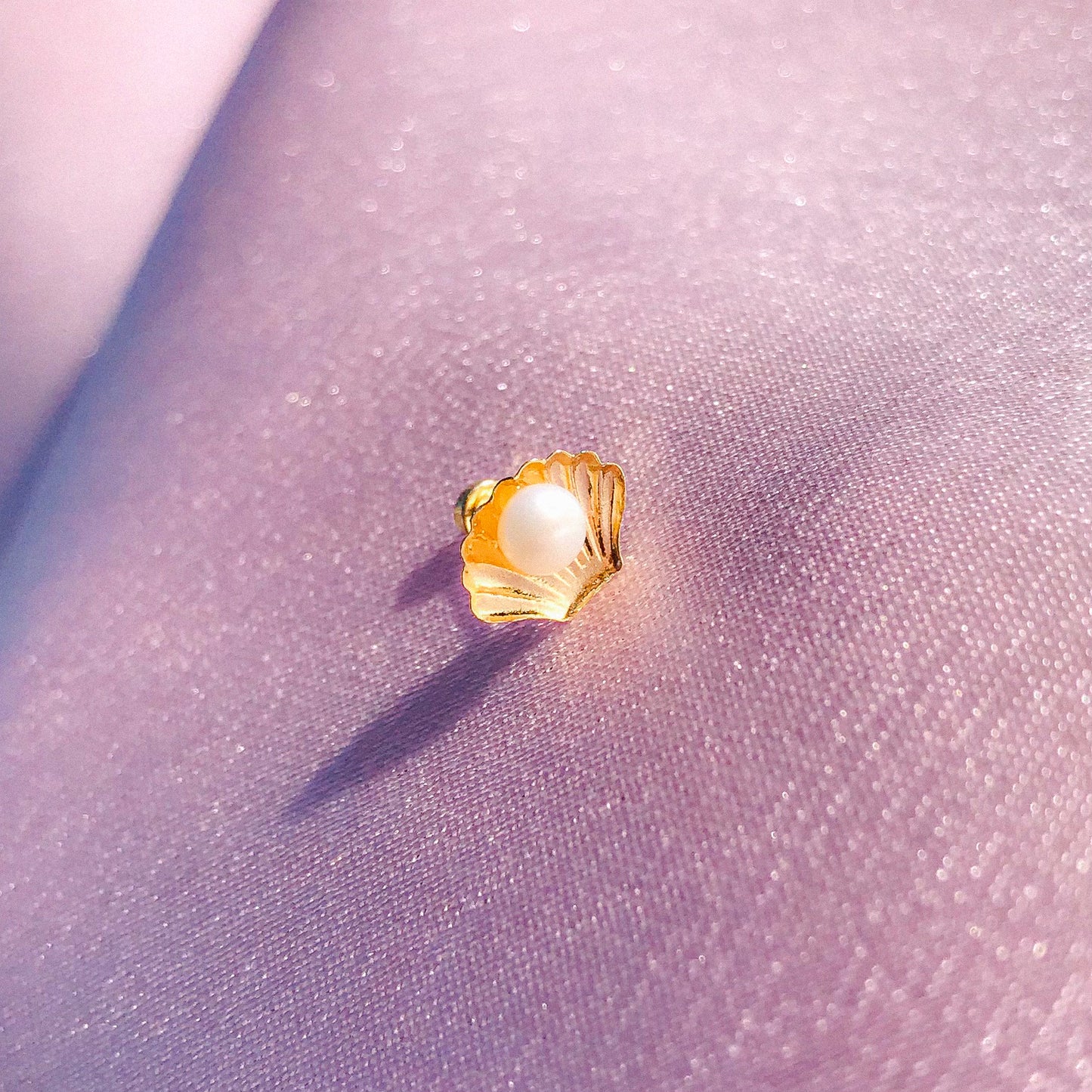 Shell with pearl